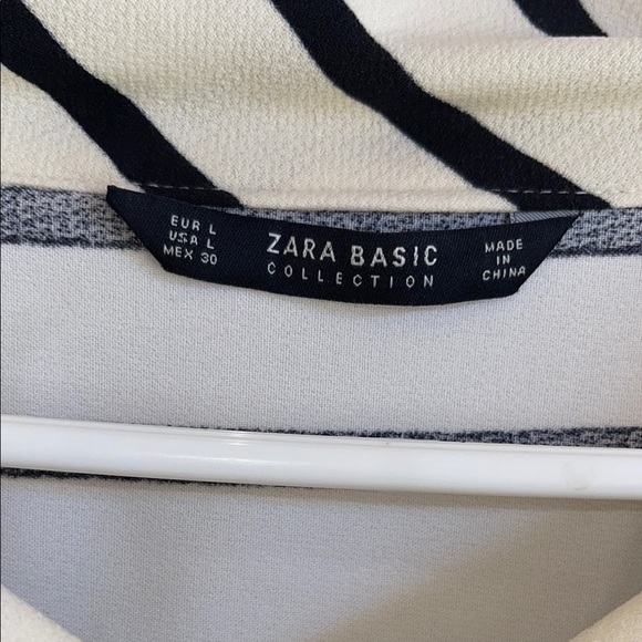 Zara Black and White Sailor Collar Sweatshirt - Picture 3 of 8